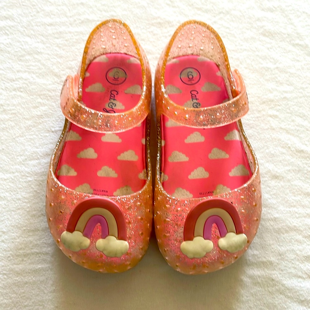 Rainbow sparkle sandals